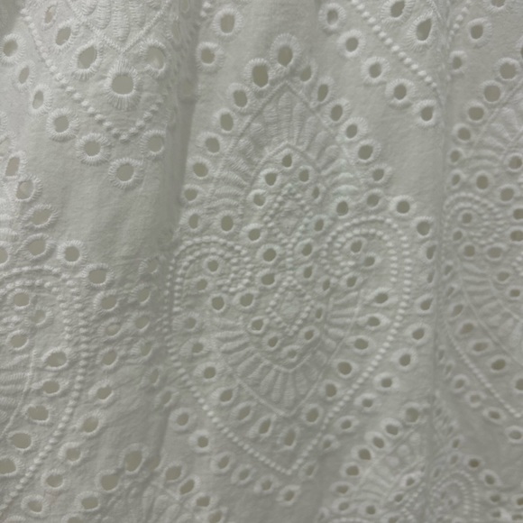 EVERLY • White Tie Up Eyelet Dress • size S - Picture 9 of 10